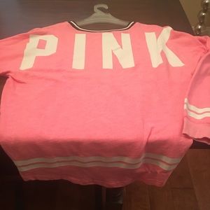 Pink sweatshirt..worn only once. Size Large..